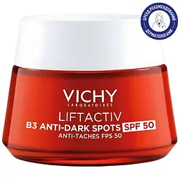 Антивіковий крем для корекції пігментних плям та зморшок Vichy Liftactiv В3 SPF50 50 мл - мініатюра 2