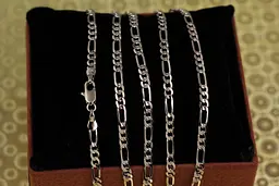 Цепь Xuping Jewelry фигаро 50 см 3,5 мм серебристая