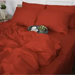 Простирадло на резинці MirSon Satin Premium 0081 Terracotta 200х120 см (2200010929386) - мініатюра 4