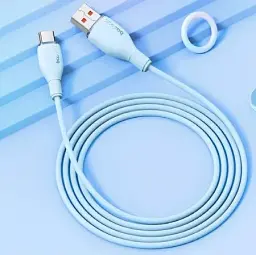 Кабель Baseus Pudding Series Fast Charging Cable USB to Type-C 100W 2m P10355703311-01 Blue - мініатюра 3