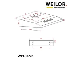 Витяжка WEILOR WPL 5092 WH - мініатюра 9