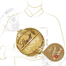 Цукерки Lindt Lindor Praline di Cioccolato al Latte Maxi Boule 550г. - мініатюра 4