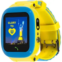 Smart Watch AmiGo GO004 Splashproof Camera+Led Blue/yellow RU UCRF