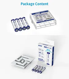 Акумулятор XTAR AAA/LR03 Li-ion 1000 mAh 4 шт. (5205) - мініатюра 2