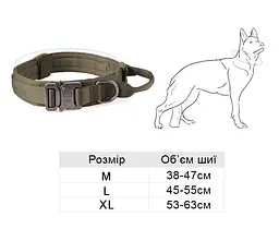 Нашийник для собак з повідцем Harness, нейлоновий з металевою пряжкою-фастекс, Коричневий М - мініатюра 4