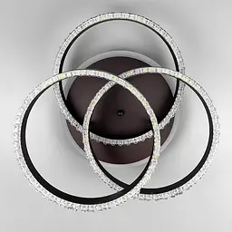 LED світильник coffee на 3 кільця з хромованою смужкою d30 см Line.F A 55063/3С RGB CF+CR