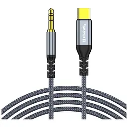 Кабель мультимедійний USB-C to 3.5mm M 1.2m gray ColorWay (CW-CBPDJ071-G)