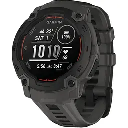 Смарт-годинник Garmin Instinct E 45mm Black with Charcoal Band (010-02933-00) [125567]