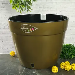Горщик пластиковий Асті 4 л червоний - мініатюра 2
