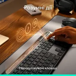 Клавіатура Logitech Slim Solar+ Bluetooth Graphite (920-013764) - мініатюра 10