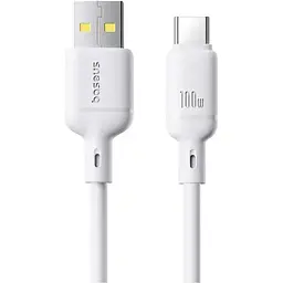 Кабель Baseus Silky Series USB-A to USB-C 100W 1m White (P10377703213-00) [155535]