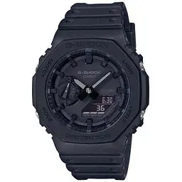 Чорний полімерний чоловічий наручний годинник Casio G-Shock GA-2100-1A1ER з полімерним ремінцем - мініатюра 2