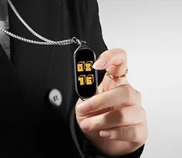 Ланцюжок для фітнес-браслета Xiaomi Smart Band 8 металевий з кріпленням сріблястий - мініатюра 3