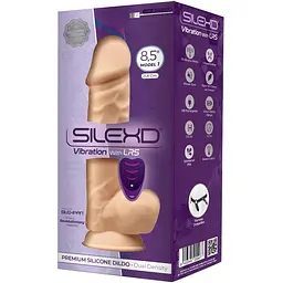 Фалоімітатор з вібрацією SilexD Norman Vibro Flesh (Model 1 Size 8,5) + LRS, діаметр 5 см - мініатюра 4