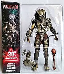 Фігурка Neca Хижак Мисливець з джунглів Predator Jungle Hunter Masked Prototype 18см BL A P408 - мініатюра 6