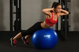 Фітбол York Fitness 65см синій + насос - мініатюра 6