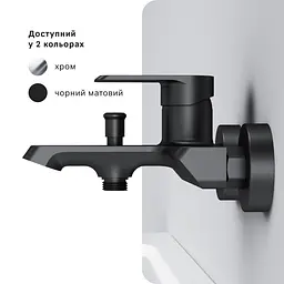 Змішувач для ванни AM.PM Flash black matt F9H10022 - мініатюра 7