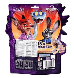 Льодяники Tala's Zootopia 2 Lollipop Grape Cola Flavor 56г - мініатюра 3