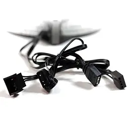 Вентилятор GTL 120 мм Multicolor B1, Black/White (GTL-120LMCB1P ARGB) - мініатюра 5