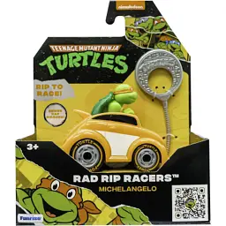 Ігровий набір Funrise TMNT Черепашки-ніндзя класичні Гонщик з лаунчером Мікеланджело (71018) - мініатюра 6