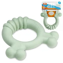 Nylabone Puppy Chew Tactile Ring Chicken НІЛАБОН ТАКТИЛЬНЕ КІЛЬЦЕ жувальна іграшка для цуценят, смак курки