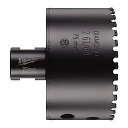 Коронка алмазна Diamond Max MILWAUKEE M14, діаметр 75мм (сухе свердління)