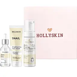 Набір косметики для обличчя Hollyskin Snail Smart Intensive Care: Сироватка 30 мл + Маска 100 мл + Очищаюча пінка 150 мл - мініатюра 2