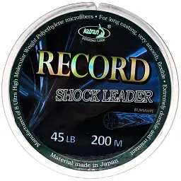 Шоклідер Katran Record Braided Shock-Leader 80m (dark green) 0.40mm 60lb