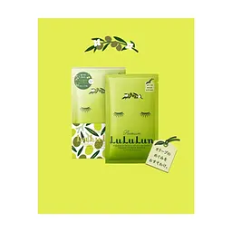 Маска для обличчя Lululun Face Mask Shodoshima Olive Живильна З екстрактом оливкового листя 1 шт х 5 уп (4582305065282) - мініатюра 3