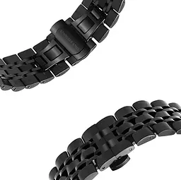 Металевий ремінець Primo Steel Link для годинника Samsung Galaxy Watch 46 мм (SM-R800) Black - мініатюра 5