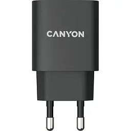Зарядний пристрій Canyon USB-C:PD 20W Black - мініатюра 2