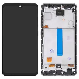 Дисплей для Samsung A525 Galaxy A52, A526 Galaxy A52 5G, чорний, з рамкою, High, з широким ободком, (OLED)