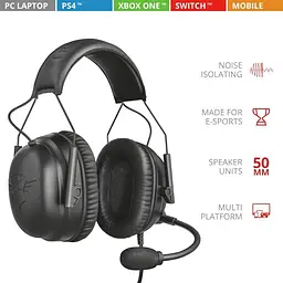 Гарнітура Trust GXT 444 Wayman Pro Gaming Headset BLACK (23248_Trust) - мініатюра 7