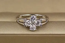 Кільце Xuping Jewelry чотирилистник р 18 сріблясте