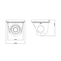AHD-відеокамера 4Mp TVT TD-7544AE (D/IR1) f=3.6mm (77-00123) - мініатюра 2