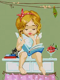 Набір для розпису по номерах Улюблена книга, 30x40 см, КНО2396