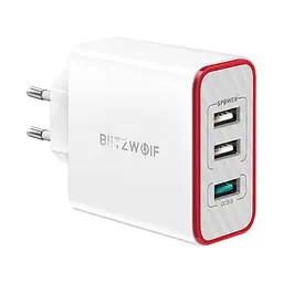 Зарядний пристрій блок Blitzwolf BW-PL2 3-port USB Charger - мініатюра 3
