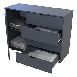 Комод Doros GС1 Графіт 100х40х81.2 (41510069) - мініатюра 6