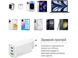 Мережевий зарядний пристрій ColorWay CW-CHS058PD-WT - мініатюра 5