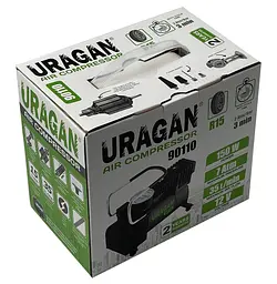 Автомобільний компресор URAGAN 12V 12А 35л/хв 150Вт 1 м шланг (90110) - мініатюра 6