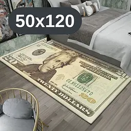 Стильний та зносостійкий килим для дому "20 доларів" 50х120 KT8000507