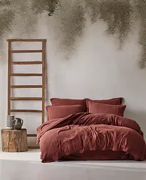 Постельное белье Buldans - Agora burnt bordo бордовый евро