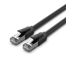 Патч-корд 3м, S/FTP cat 8 RJ-45 black Vention (IKKBI)