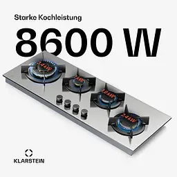 Варильна поверхня газова Klarstein Goldflame 4 Slim (10046473) - мініатюра 2
