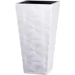 Горщик для квітів Form-Plastic Діва слім квадро-30 33 л білий (4670-011)