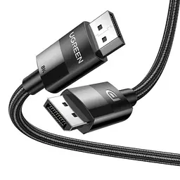 Кабель UGREEN DP114 DP 1.4 Male to Male Plastic Case Braided Cable 2m (UGR-80392) - мініатюра 2