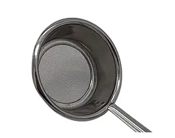 Шумівка-сито з нержавіючої сталі з ручкою 29.5 см, Kitchen Master Сріблястий 87318 - мініатюра 4