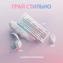 Клавіатура Logitech G715 TKL Wireless RGB GX Tactile Off-White (920-010465) - мініатюра 8