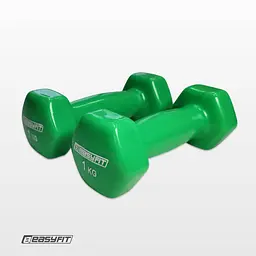 Гантель для фітнесу 1.0 кг EasyFit із вініловим покриттям салатова - мініатюра 4