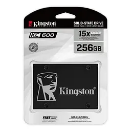 Твердотільний накопичувач SSD Kingston 256Gb, KC600, SATA3, 2.5", 3D TLC, 550/500 МБ/с teh0019745 - мініатюра 3